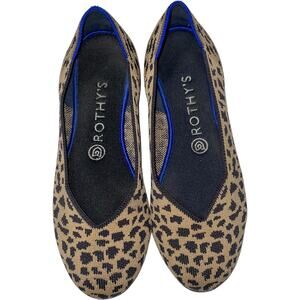 ROTHY'S Brown/Black Animal Print Ballet Flats     Size: 8